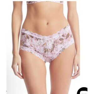 Hankypanky Boyshort Signature Lace Size Large Purple Water Color Panties $39 NWT